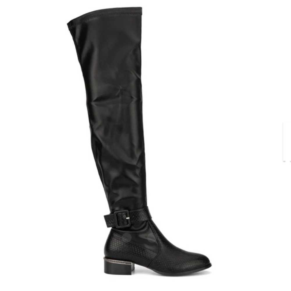 Hailey Crocodile over the knee boot by Olivia Miller